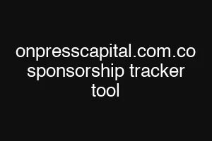 onpresscapital.com.co sponsorship tracker tool